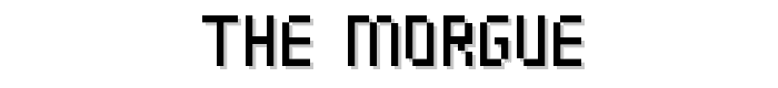 The Morgue font